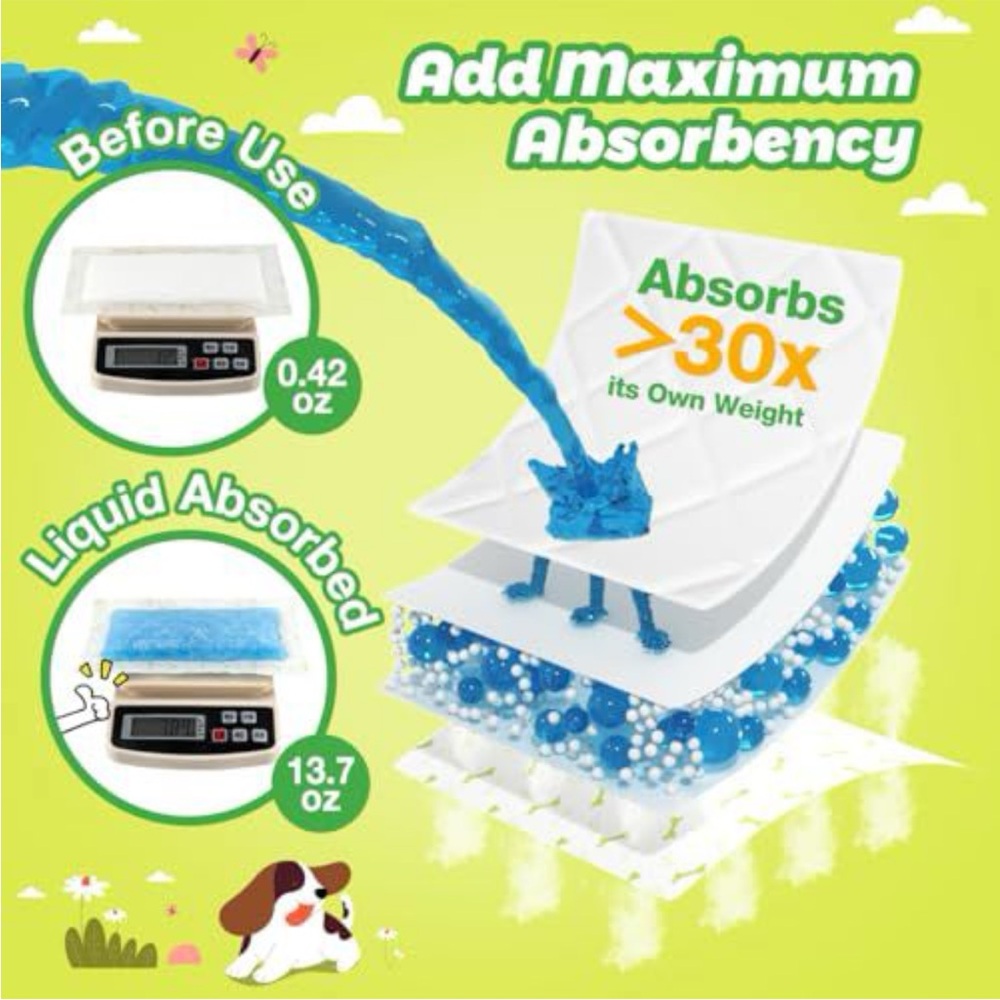 Dono Dog Diaper Liners - 100 Pads - Picture 2 of 3